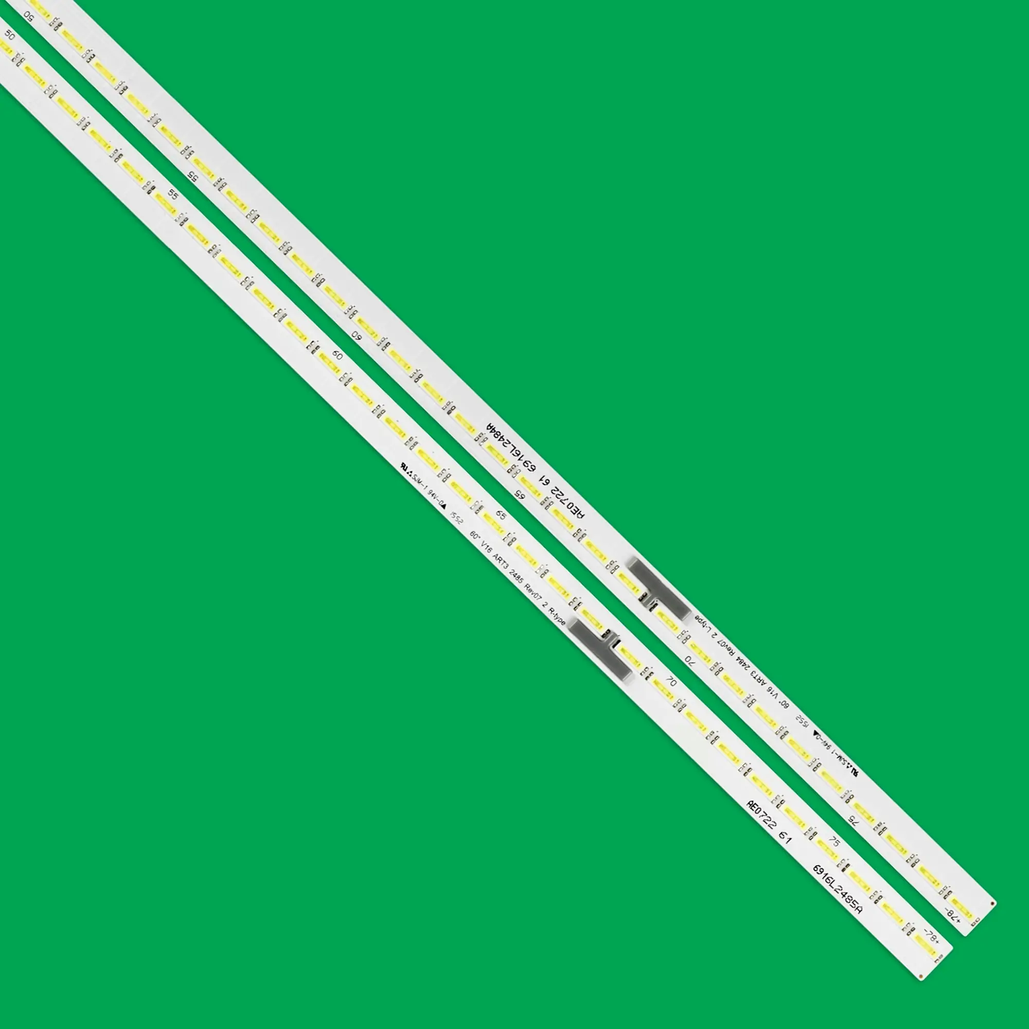 Tira de Luz de Fundo Led para lg 60uh770v 60uh7700 60 V16 Art3 2484 2485 Rev07 tipo r l 6916l2485a 6916l2484a 6922l0187a Novo Peças - Imagem 2