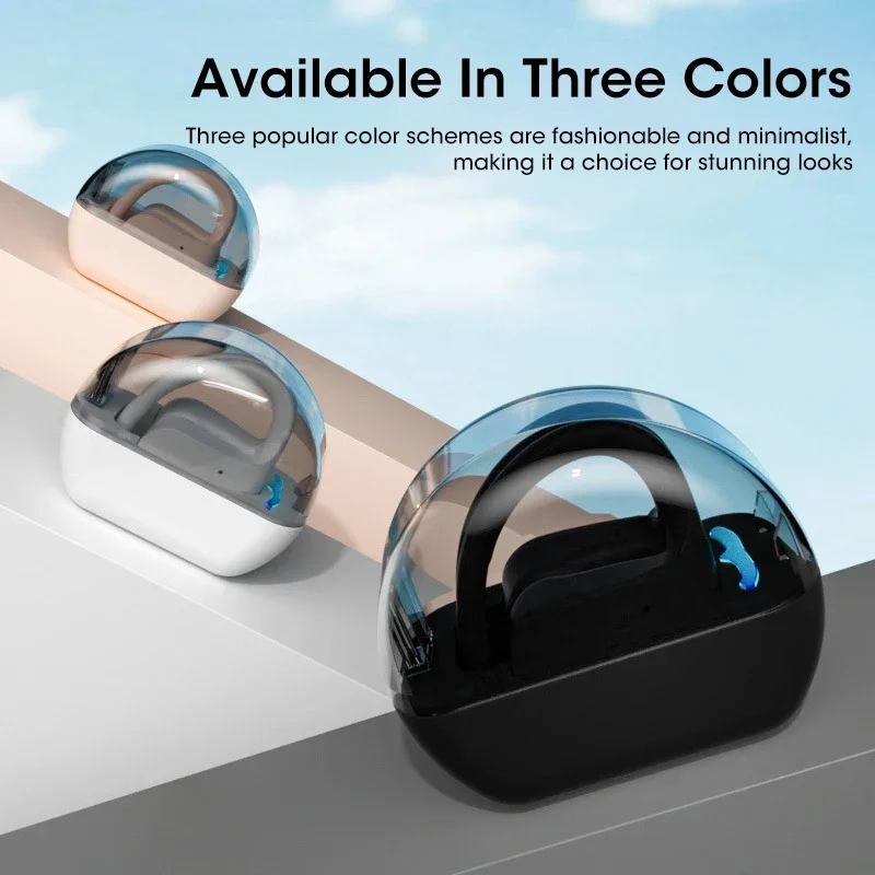 OWS Ear-hanging Wireless Bluetooth 5.3 Earbuds HIFI stereo binaural hanging ear Super Long Battery Life Open sports Earphones