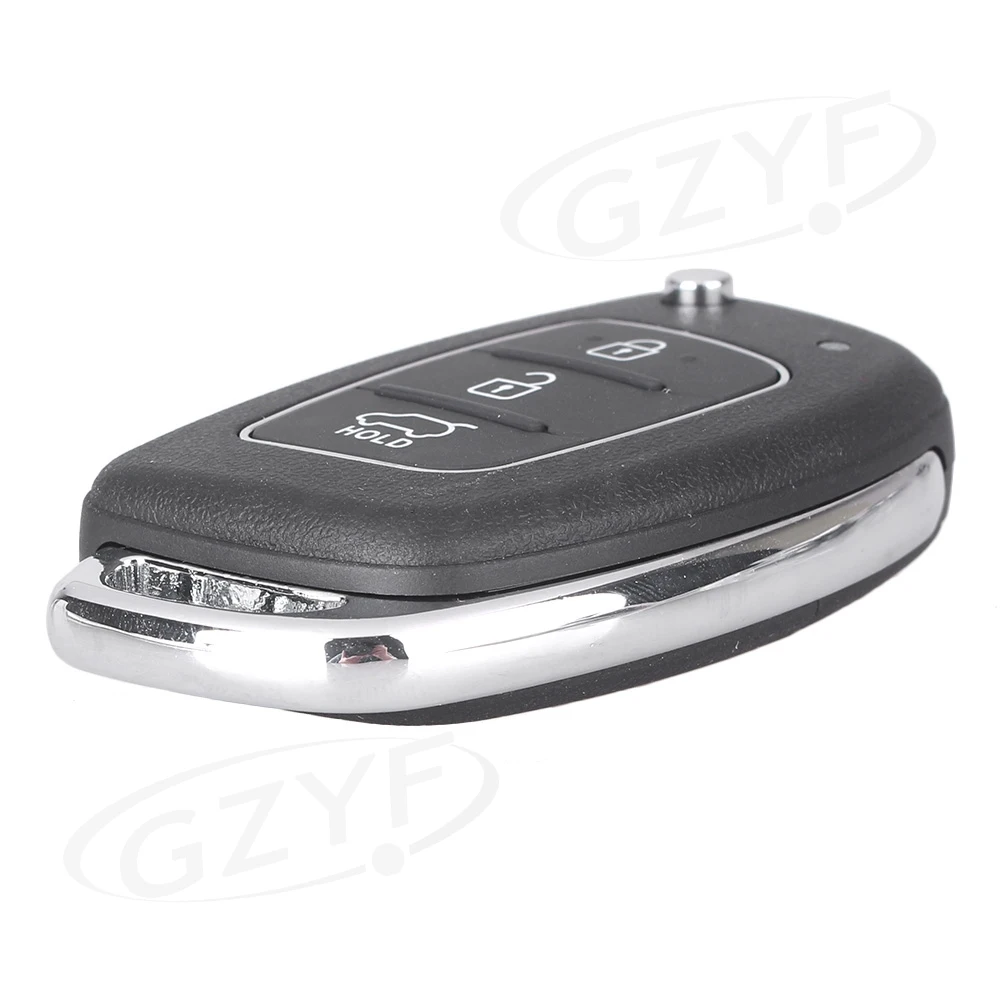 Car 3 Buttons Golding Key Shell Remote Case For Hyundai Santa Fe ix45 2013-2014