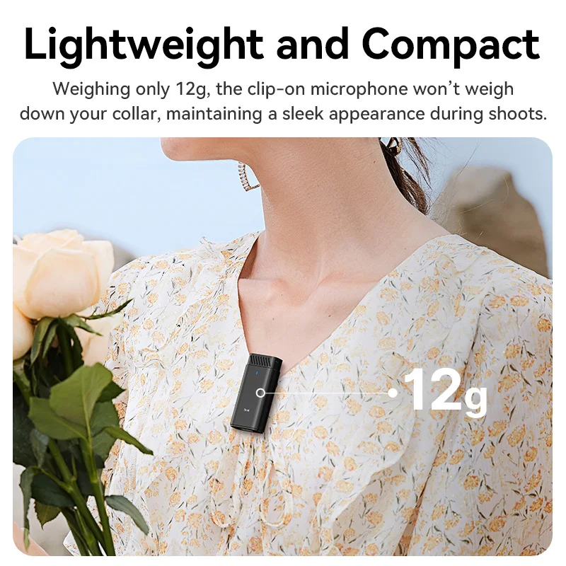 Ulanzi HM2301 Dual Channel Wireless Microphone 48kHz High-quality Sound for Smartphone Photograph Livestreaming Vlog Accessories