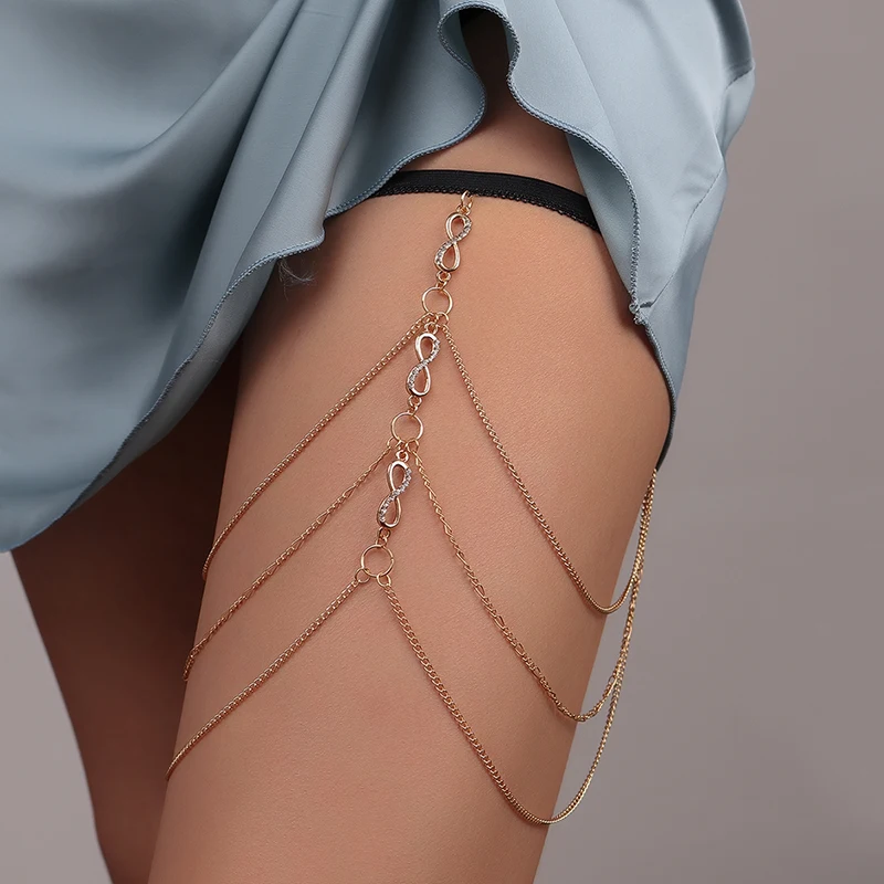 Sexy Multilayer Elastic Thigh Chain