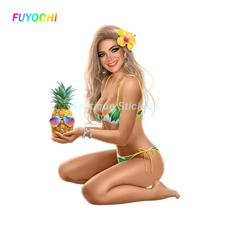 Фото FUYOOHI игровые наклейки, сексуальный купальник, виниловые автомобильные наклейки, водонепроницаемый мотоциклетный шлем №1