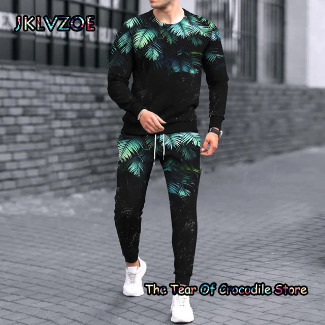 Chándal De Manga Larga Para Hombre, Conjunto De Camiseta Y Pantalones Con  Estampado Harajuku, Sudadera De Chándal, Jersey, Ropa Oversized, 2023 -  Conjuntos Para Hombre - AliExpress