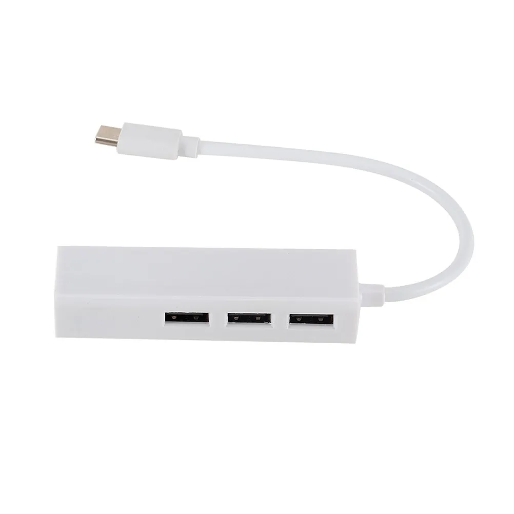 전문가용 C형-RJ45 네트워크 어댑터(3개의 USB 포트 포함) USB3.1 10Gbps 20Gbps 양방향 전송 100W PD 지원