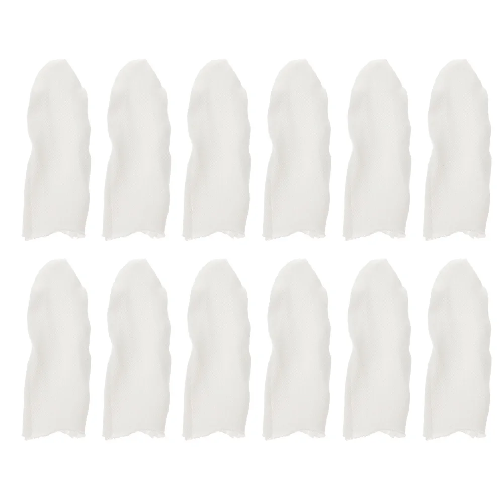 

200 Pcs Cotton Finger Cots Condoms Fingertips Covers Clean Protective Sleeves Stretch Thumb Mitten Gloves with Fingers