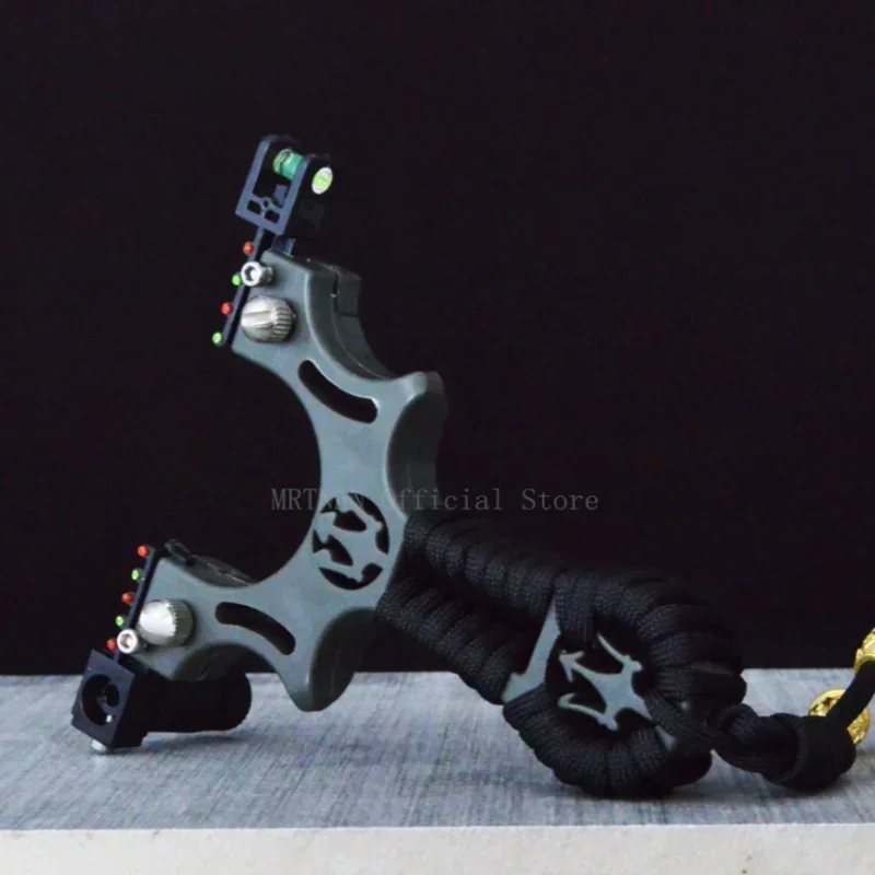 High Precision Hunting Laser Resin Slingshot with Rubber Band Outdoor Sports Shooting Accessories Catapult 4