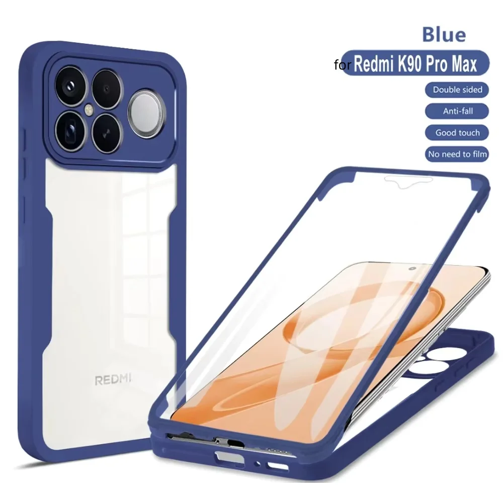 360° Full Body Protection Clear Silicone Shockproof Case with Screen Protector