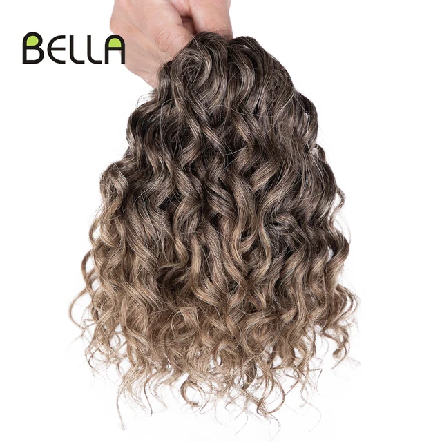 Bella Deep Wave Synthetic Hair Extension Twist Crochet Hair Afro Curls 10  Inch 2 Pcs Braiding Hair High Temperature Fiber - AliExpress
