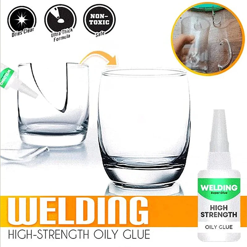 Plastic Ceramic Metal Oily Glue Strong Adhesive Welding High