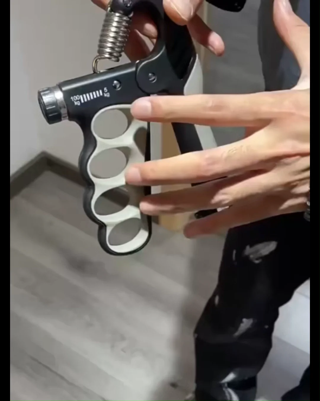 Professional Adjustable Hand Gripper & Wrist Expander – 5-100Kg Hand Strengthener, Dynamometer Finger & Forearm Trainer for Gym