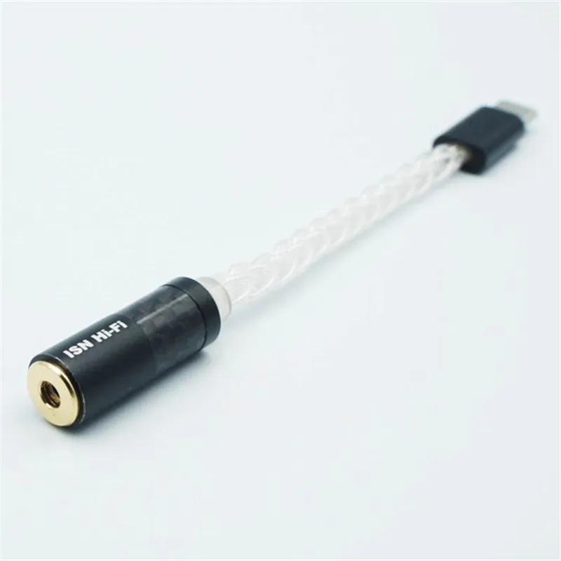 ISN Audio TD2/TD3/TD4 Type-C to 3.5mm/2.5mm/4.4mm 32Bit/384kHz DSD64/128 HiFi DAC AMP Cable Adapter