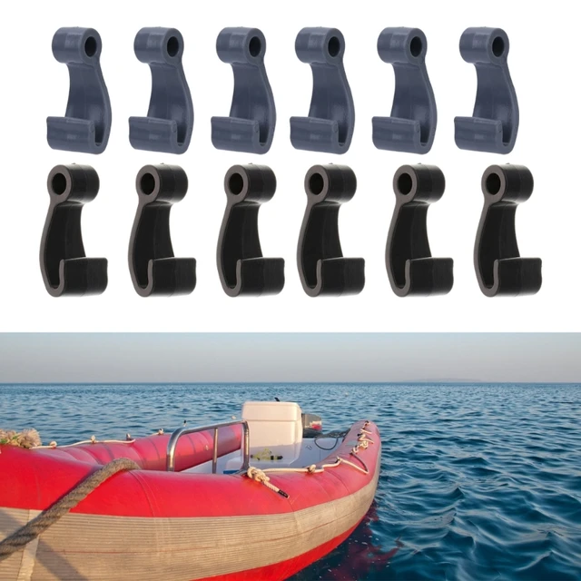 6Pcs Multifunctional Plastic Snap Fasten Rope Hooks Clips For Inflatable  Boat Fishing Raft Marine Boat Cover Kayak Accessories - AliExpress