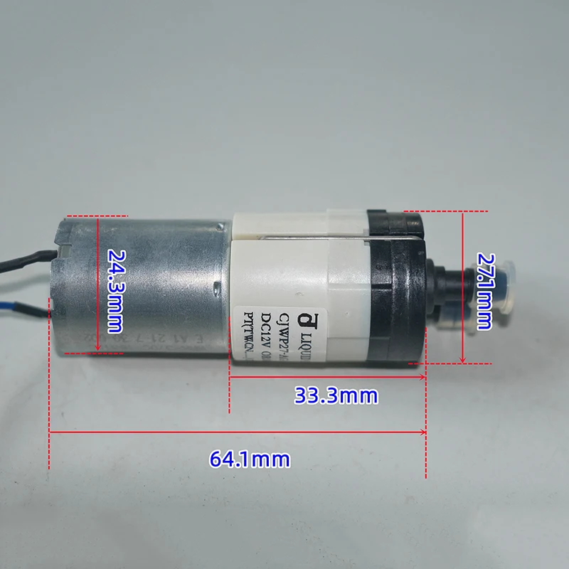 CJWP27-AG12C3 미니 다이어프램 펌프 370 모터 액체 펌프 DC 9V 12V 자흡식 흡입 27mm 티 테이블 물 펌핑 마이크로 펌프