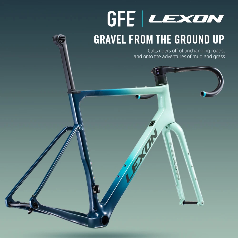 Lexon GFE Carbon Gravel Frame offRoad Bicycle Framework Disc Brake
