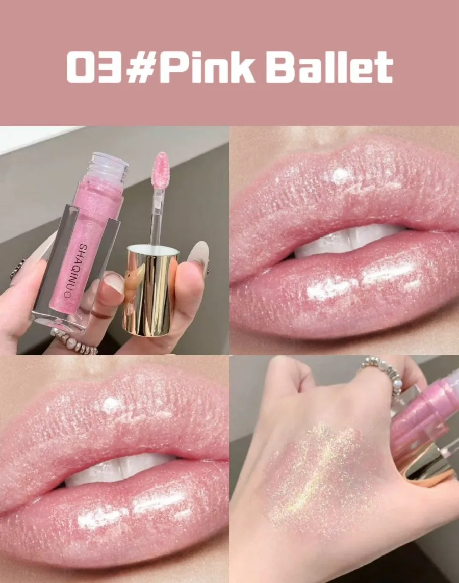 3d Diamant Pink Schimmer Lipgloss Mit Metallic Glanz Effekt_voghion.com