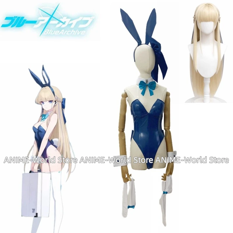 Blue Archive Asuma Toki Rabbit Girl Suit Cosplay Uniform Costume Wig ...