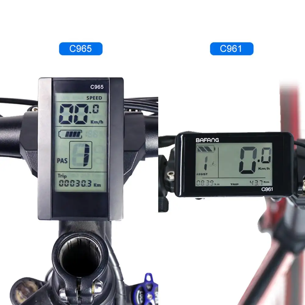 

Комплект для электровелосипеда Bafang C961 800s, водонепроницаемый индикатор двигателя среднего привода