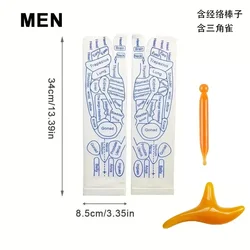 Revitalizing Acupressure Foot Massage Socks - Ultimate Foot Therapy and Care Tool (Men with tools AB)