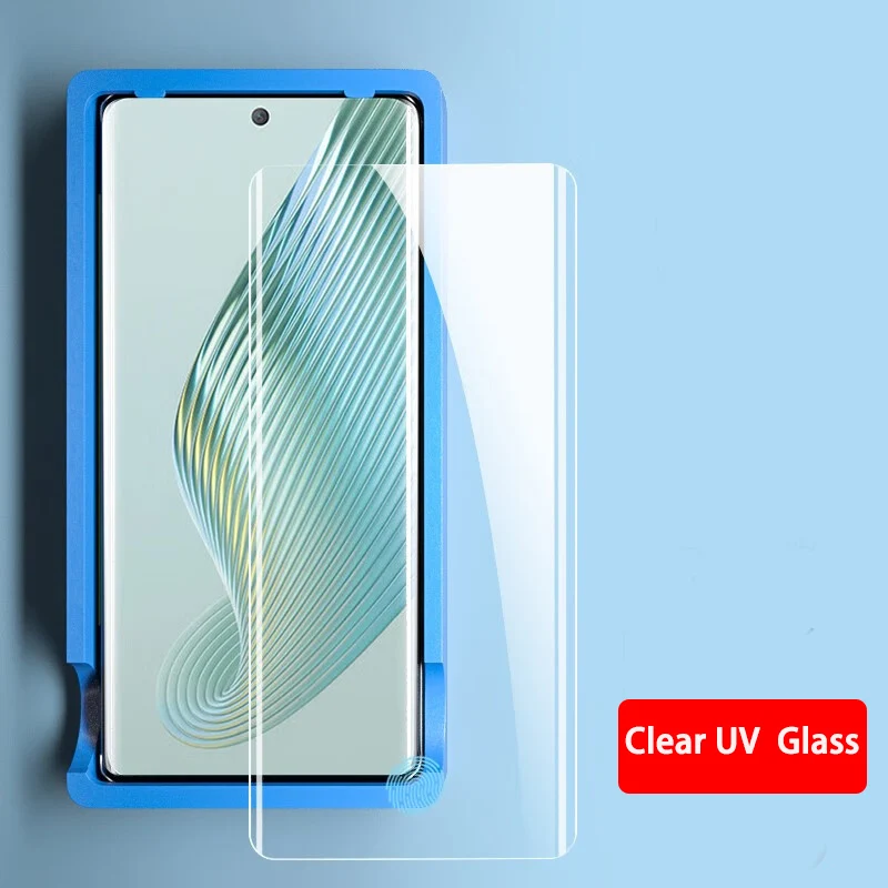 Per Huawei Honor Magic 5 Pro Screen Protector 3D Uv Full Glue Cover Vetro Temperato Su Magic5 Magic 5Pro Anti Blue Matte Uv Glass