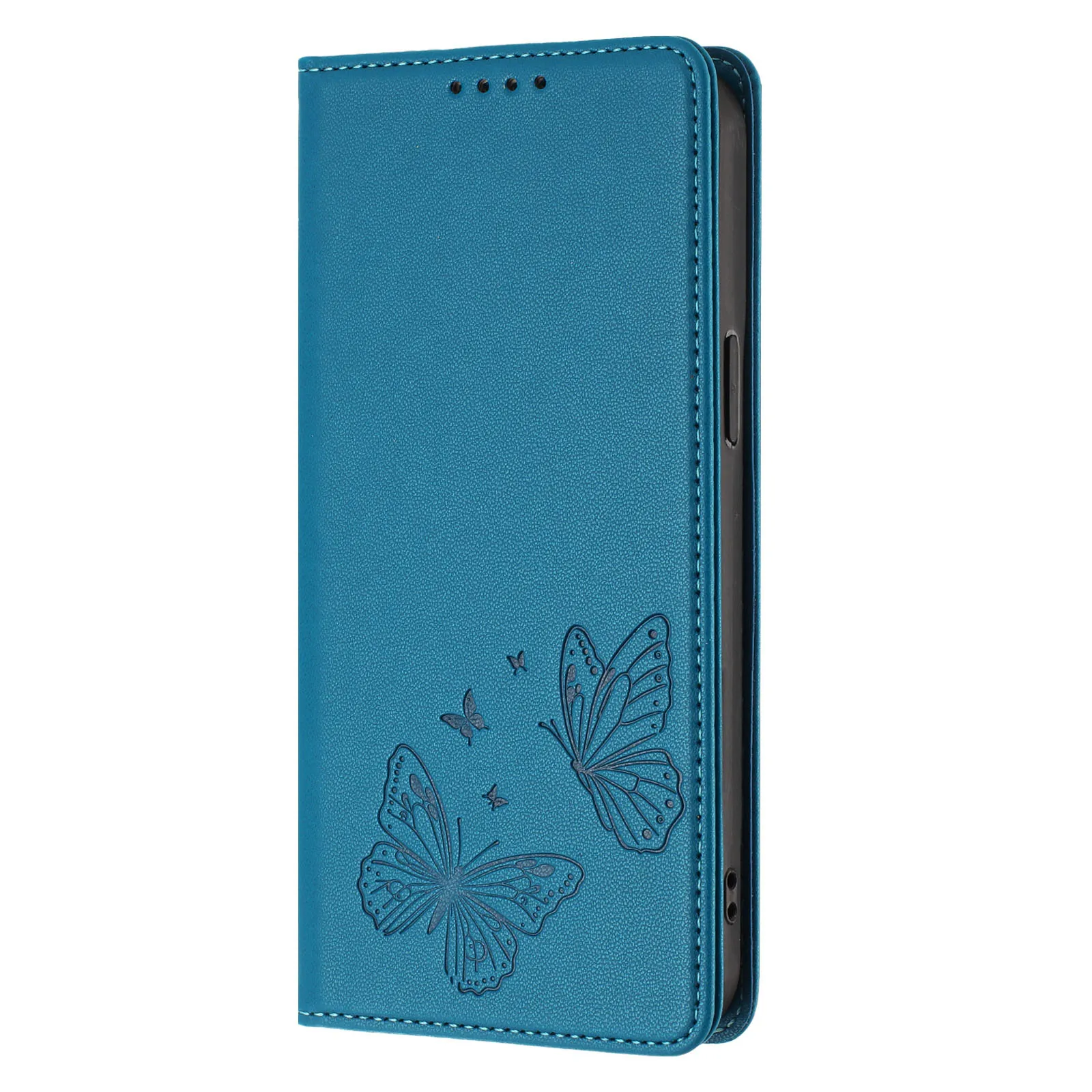 3D Butterfly Magnetic Leather Flip Phone Case