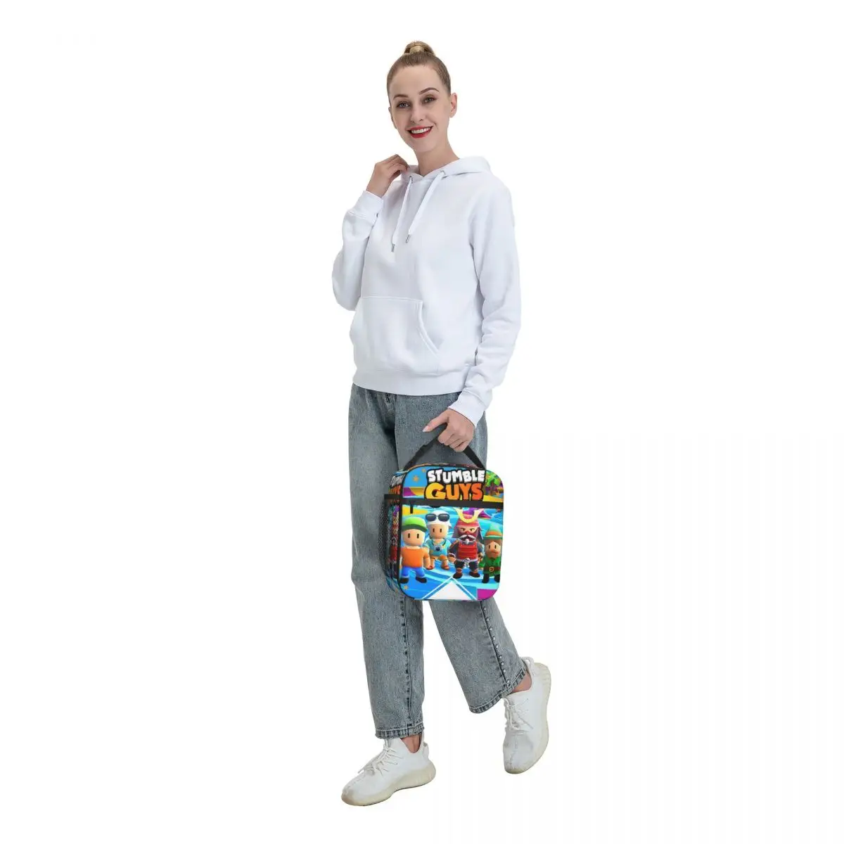 Stumble Guys Insulated Lunch Bags Cooler Bag Lunch Container Cartoon High Capacity Tote Box For Men Women Work Outdoor