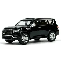 1:64 Scale Diecast Infiniti QX80 2020 Simulation Static Car Model 1/64 Miniature Car Model Fans Collection Display Decoration 2