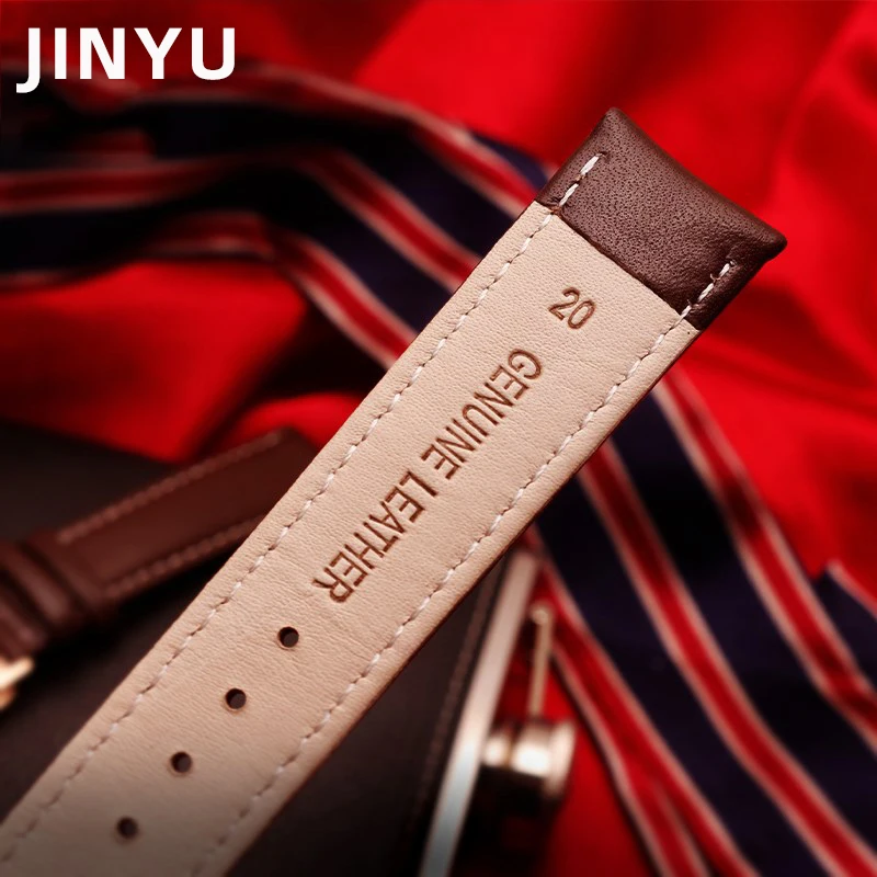Genuine Leather Watch Band Bracelet Strap, 20mm 22mm, Black Brown