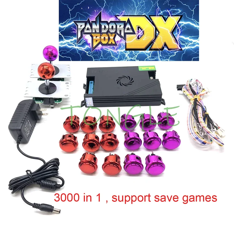 

Pandora box DIY Arcade kit copy sanwa Joystick Button Pandora Box DX family version 3000 in 1 for DIY Arcade Machine Cabinet
