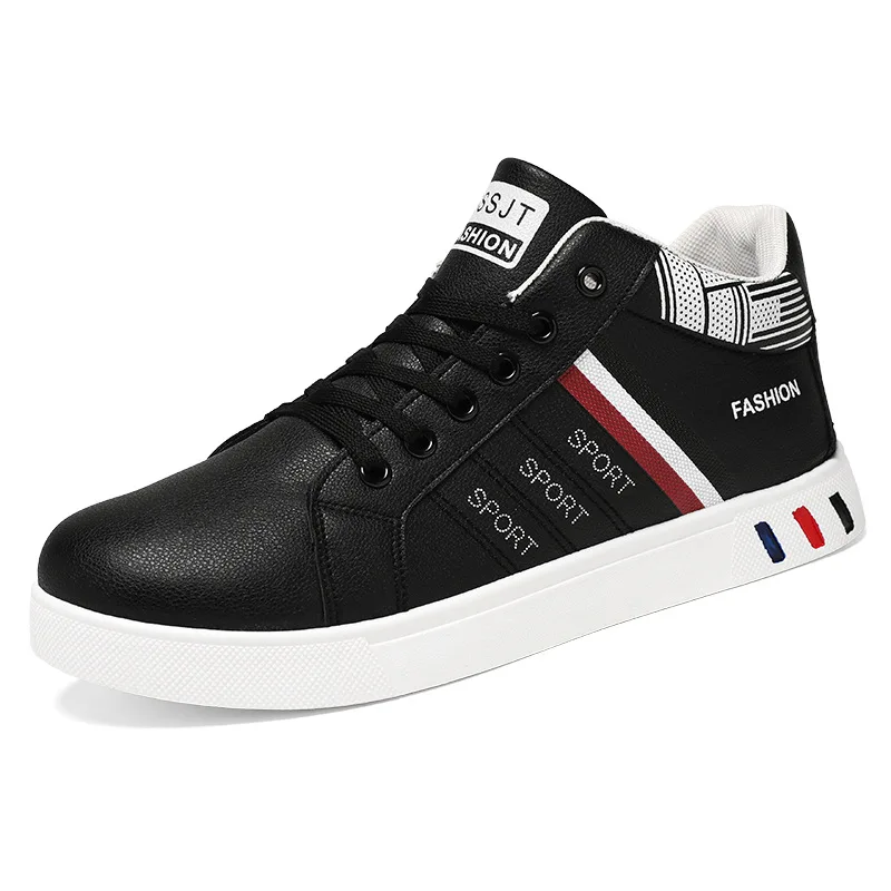 White Vulcanized Sneakers Men's Flats Comfortable Shoes Lace up Zapatillas Hombre Autumn Spring Fashion Sneakers Large Size 48 6