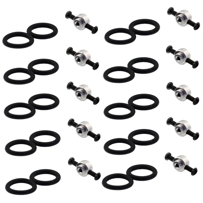 

10pcs/lot 1.5mm 2.0mm prop saver with 2pcs rubber band O ring for brushless motor parts propeller adapter propeller installation