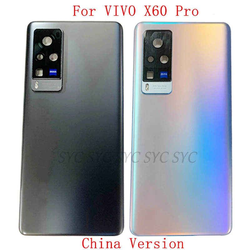 

Оригинальная задняя крышка батарейного отсека для VIVO X60 Pro, китайская версия, задняя крышка с объективом камеры, запчасти для ремонта логотипа