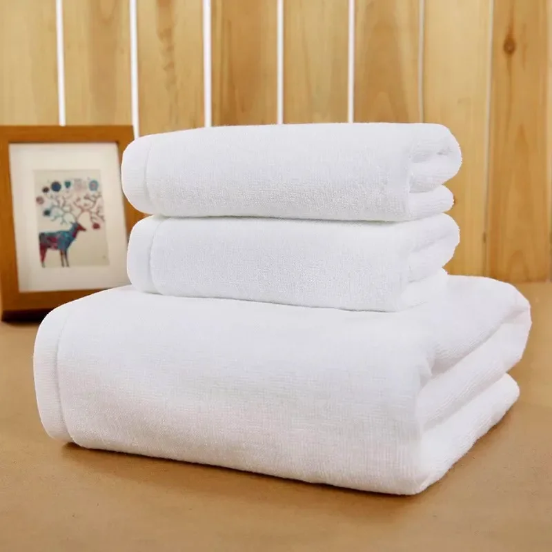 5 Pieces White Color 5 Stars Hotel Bath Towel 80 x 160 cm High Quality 800 Grams Bath Towel Customize