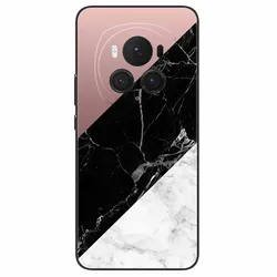 Elegant Marble-Design Black Soft Bumper Phone Case - Protective Silicone TPU Shell for Honor Magic6 Pro (R20.CH.500)