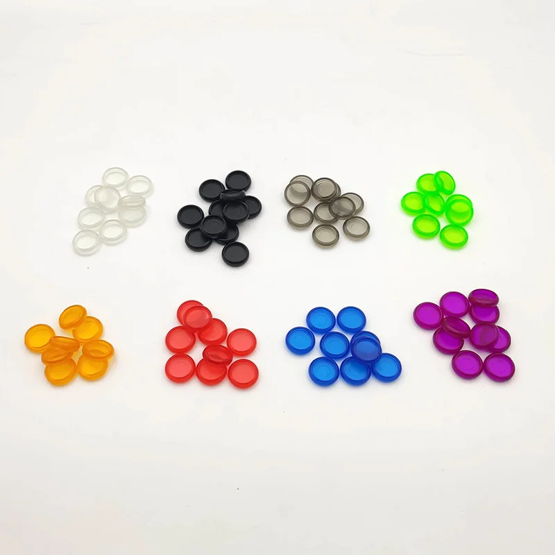 100pcs 18mm Mini Binder DISC RING Mushroom Hole Plastic Disc Notebook Disc Handbook Transparent Round Discs Binding Ring Buckle
