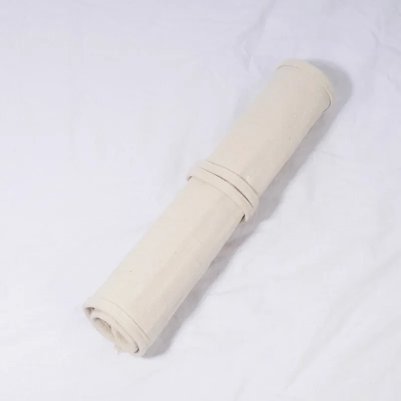 16/22 Holes Makeup Brush Storage Bag Women's Canvas Cosmetic Pouch Travel Fold Organizer Portable Bundle Strap Design Beauty Bag