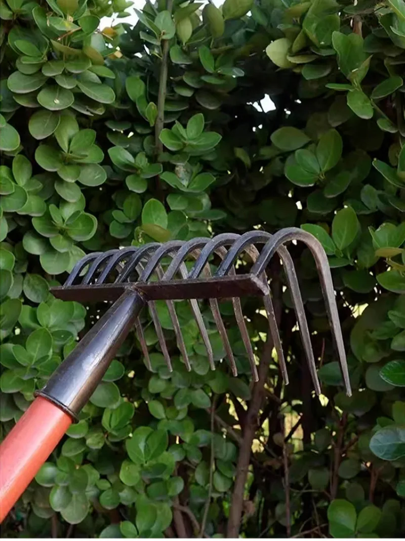 Manganese steel nine-tooth nail rake farming rake garden tool