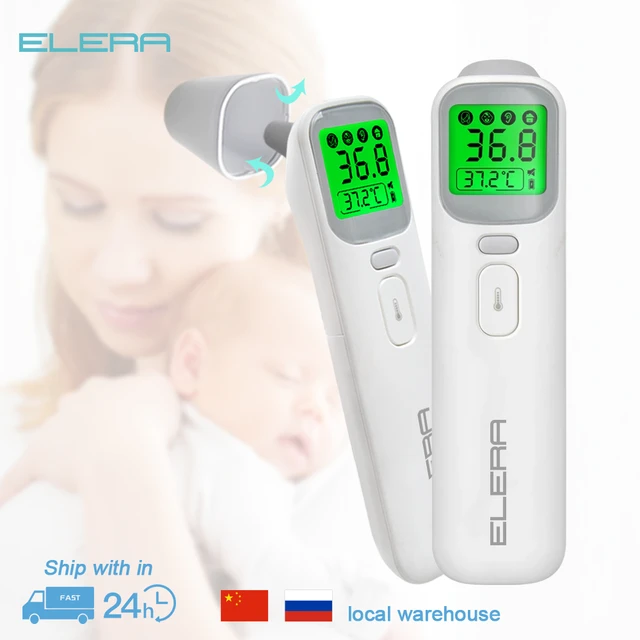 Elera Ear Thermometer for Kids, Baby Thermometer with Forehead and Ear Mode  for Adults, Infant, Kids and Toddler, Touchless and 1 Second Reading with