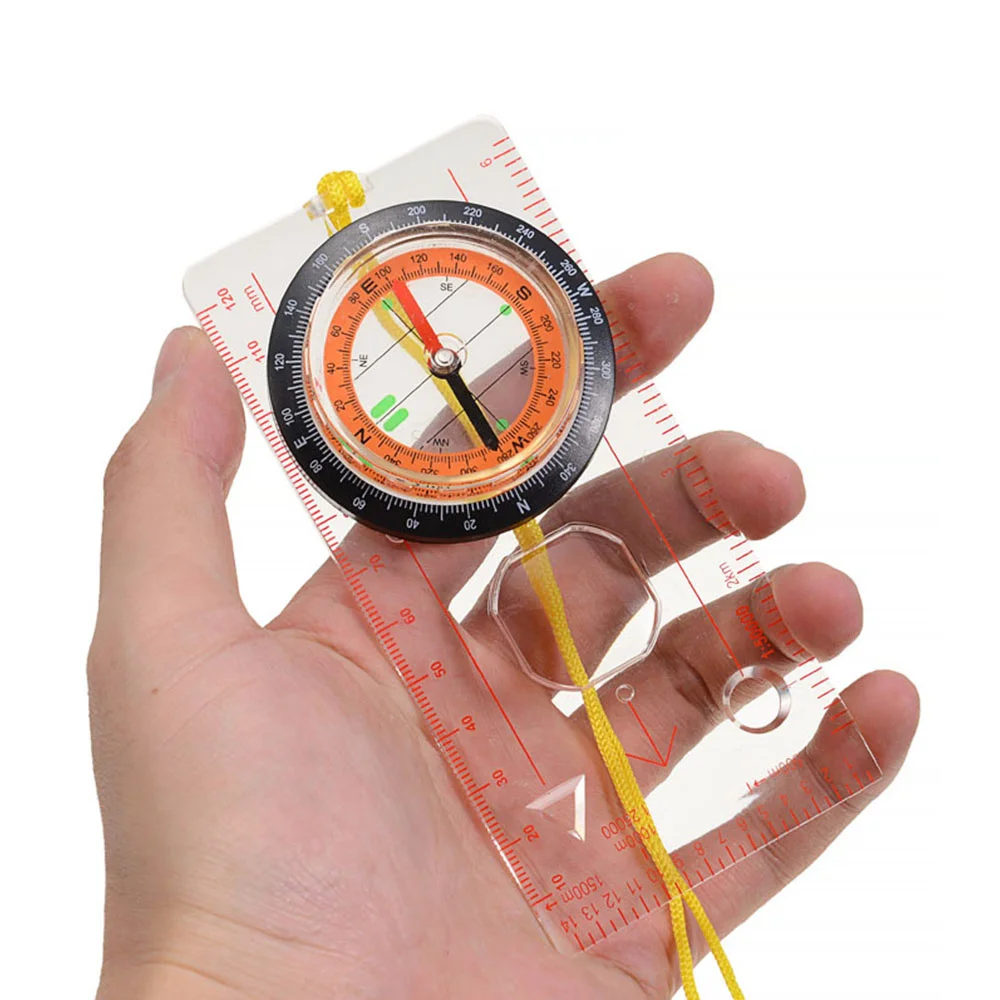 Orienteering Compass Bussola Da Trekking Bussola D'Ingrandimento Portatile Professionale Righello Advanced Scout Compass Navigazione Da Campeggio