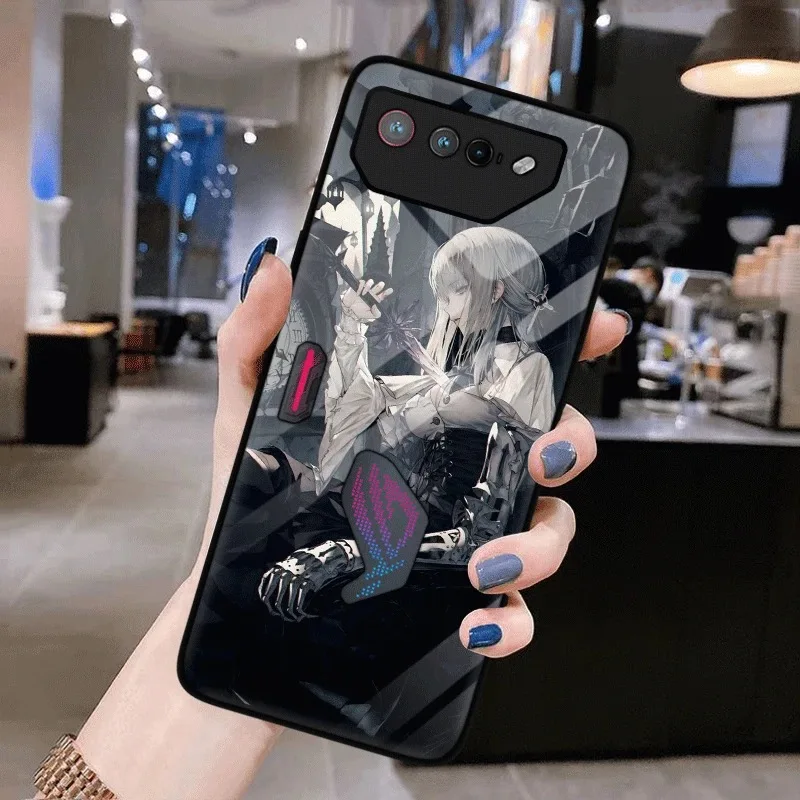 Premium Tempered Glass Back Protective Hard Case - Sleek Design for Ultimate Phone Protection