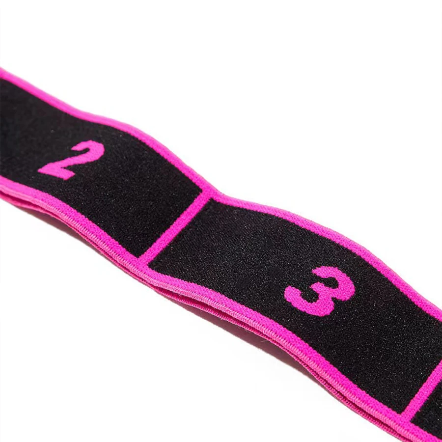 Yoga elastic Resistance Band 8 separate rings Gymnastics stretch resistance band Gym elastic fitness training