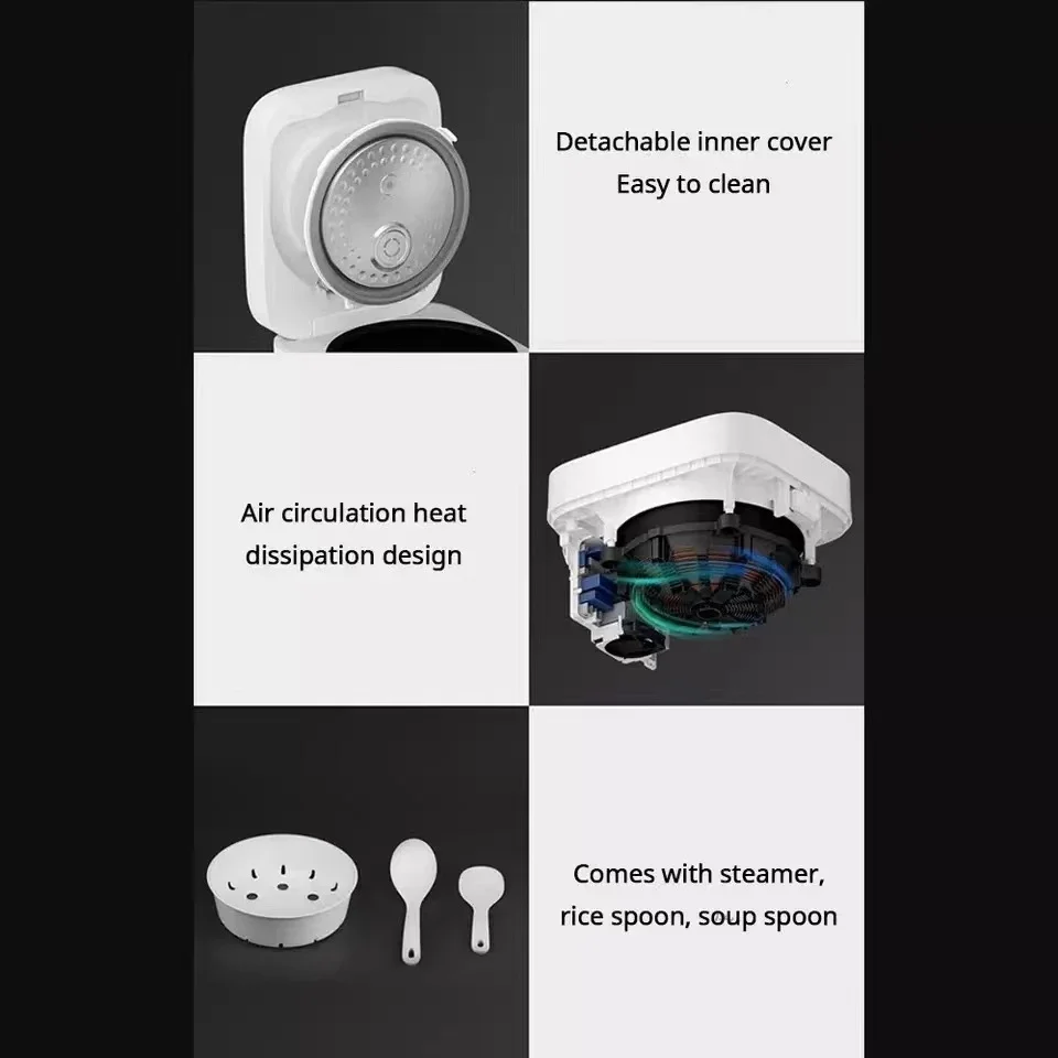 Xiaomi Mijia Smart Rice Cooker IH 3L Pressure Electric Cooker App Intelligent Reservation NFC Function IH Heating Non-sticky