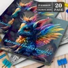 20 Page Adorable Fantasy Creatures Coloring Book For Adults And Teens Featuring Cartoon Cute Creatures Graffiti Painting Drawing 2