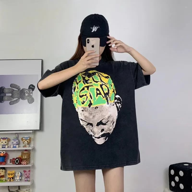 

Hellstar T Shirt Rodman Pattern Tee Men Women Streetwear T-Shirt Casual Tee