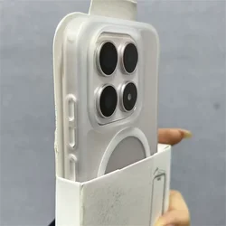 Cover Magnetico Traslucido Frosted Compatibile con Ricarica Wireless - Cornice in TPU Morbido e Custodia Ingegnerizzata in PC Shockproof