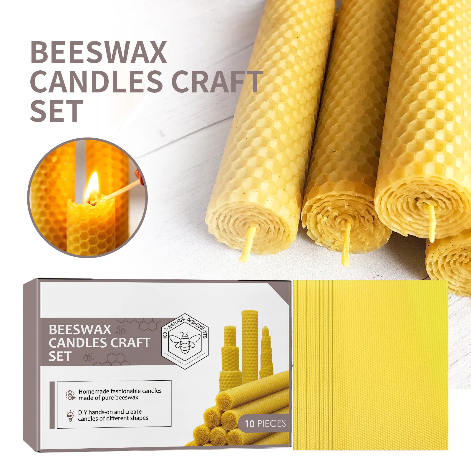 Beeswax Candle Making Kit 2