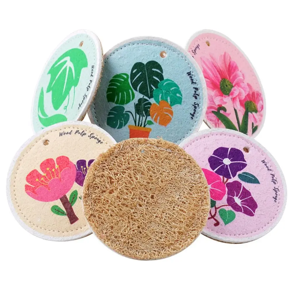 신상 매직 주방 수세미, 식기 세척 냄비 브러시, 압축 목재 펄프 스폰지 청소 천 