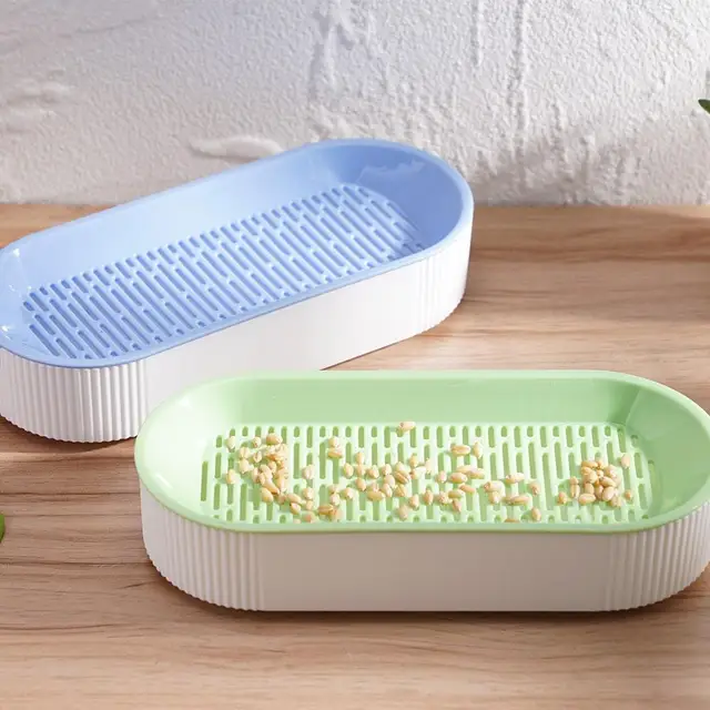 Növekvő Edényi Kisállat -Macskacsírási Edény Termesztése Hidroponikus Emésztés Csírázás Grnaf Grass Cat Starter Üvegházhatású Növény B A0T3 - Image 2