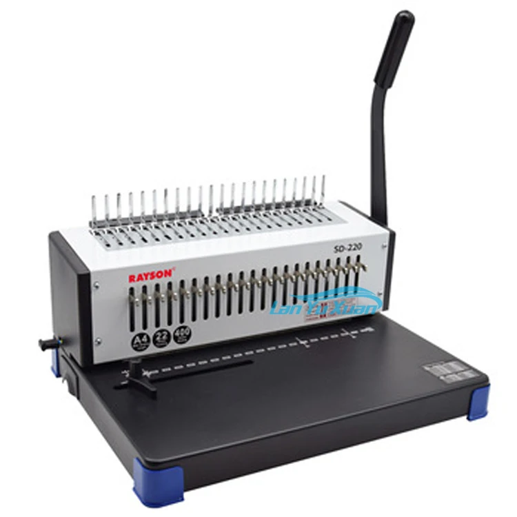 

RAYSON SD-220 comb binder office manual a4 binding machine