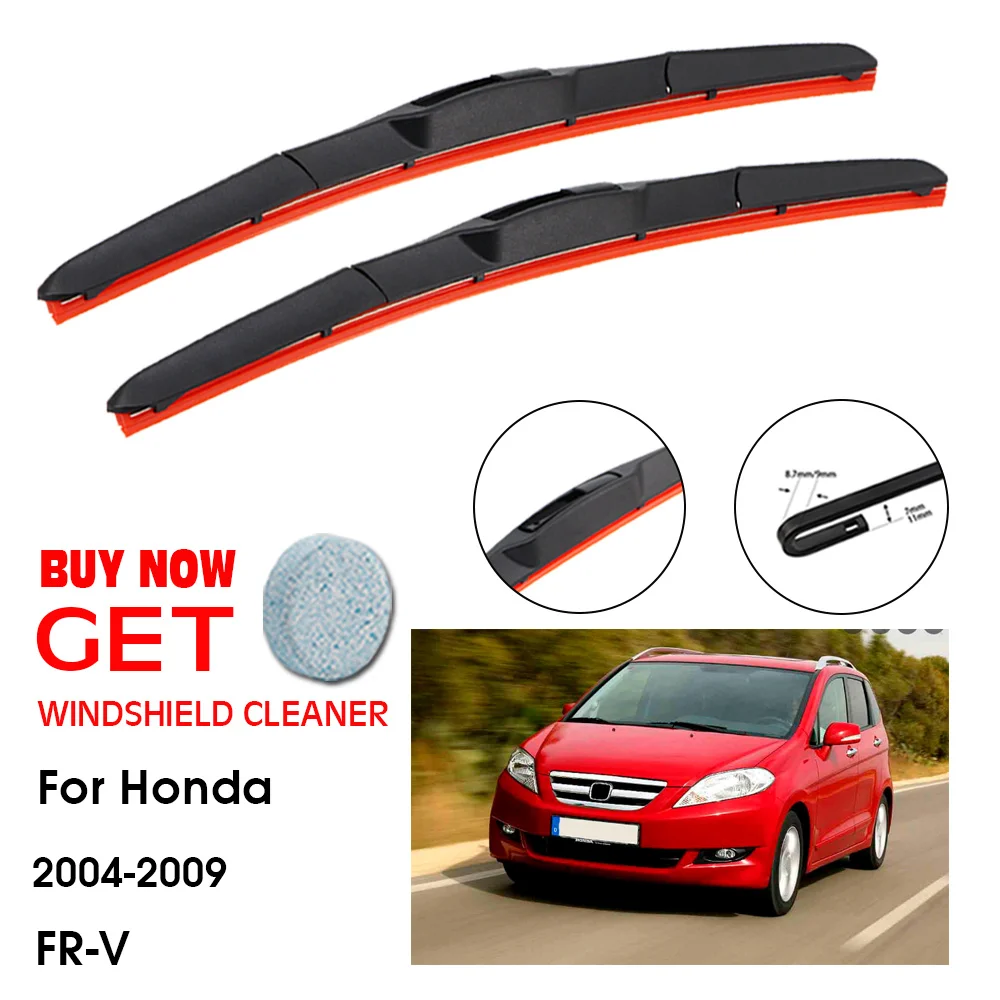 

Car Wiper For Honda FR-V 26"+18" 2004-2009 Front Window Washer Windscreen Windshield Silica Gel Wiper Blades Accessorie