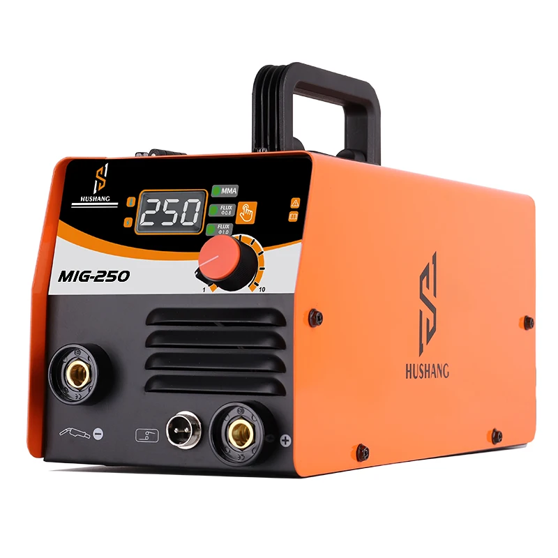 

Hushang Mig-250 220V Flux Core Welder Automatic Wire Feed Welding Machine with No Gas,120A MIG/ARC 2in1 DC Inverter Welder